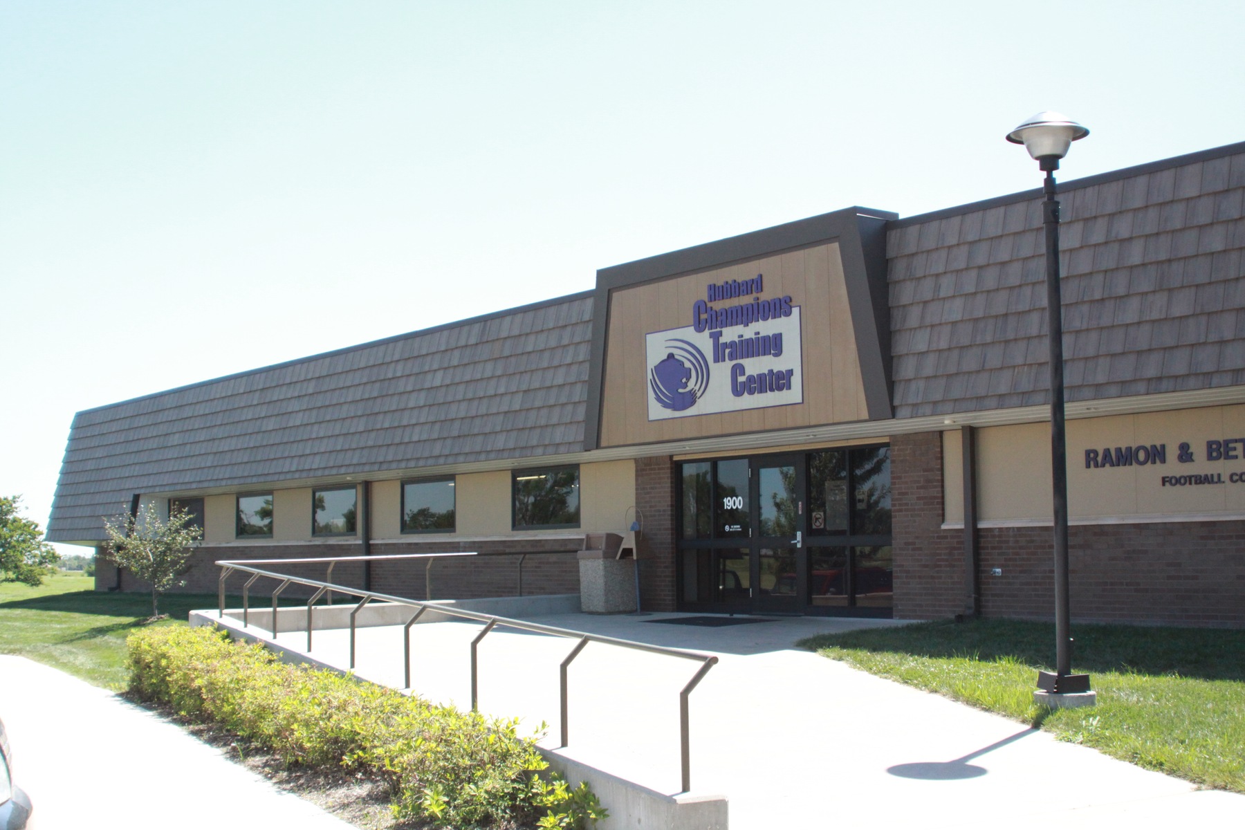 The exterior of the Hubbard Champions Training Center